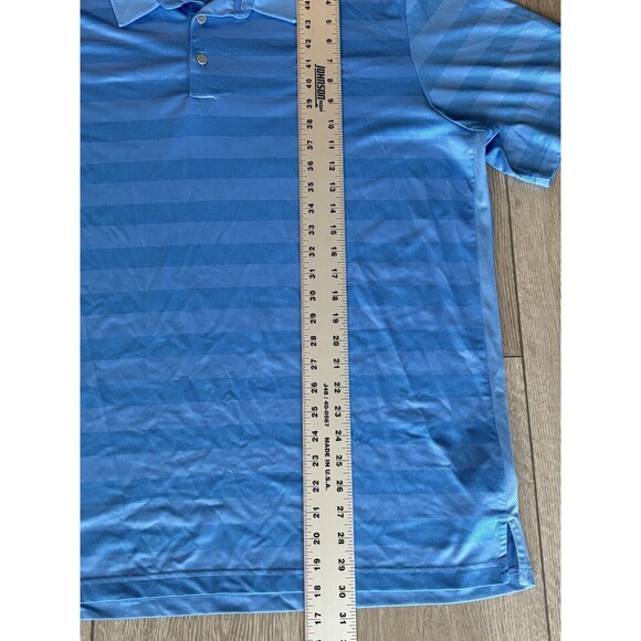 Adidas Golf Polo Mens Size XL Climacool Blue Preppy Athletic Golf Shirt - Picture 4 of 8